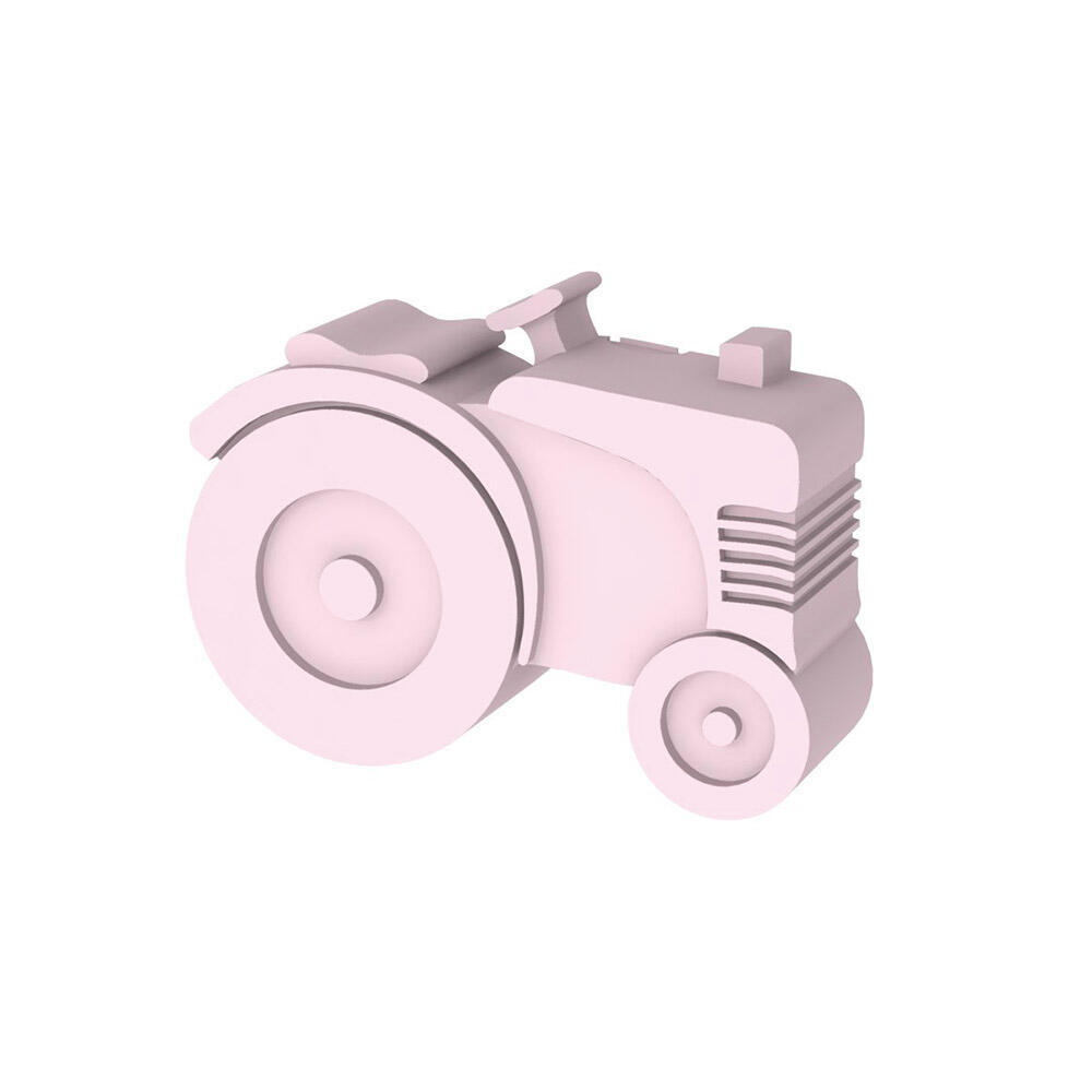 Blafre matboks i plast - Traktor Lys Rosa