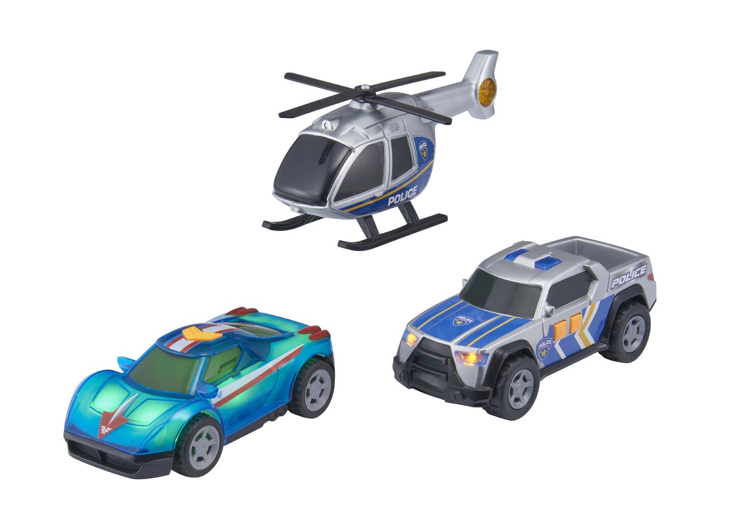 Teamsterz Mighty Machines Politi Sett 3 stk - Image 2