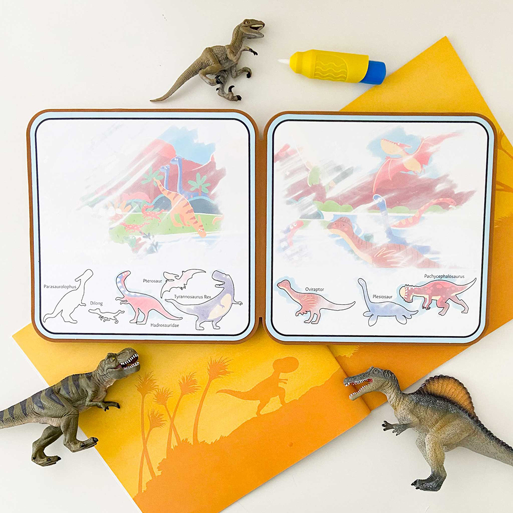 mierEdu - Maling med vannfargebok - Dinosaurer - Image 3