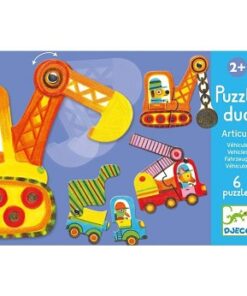 Puslespill, 6 kjøretøy - Djeco