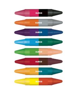 Alternative view of 8 doble fargestifter - Djeco