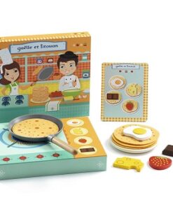 Kokeplate pannekakefrokost, lekemat i tre - Djeco