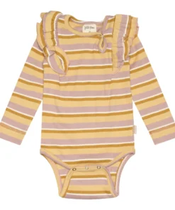 Petit Piao Body Modal Frill Max Striped