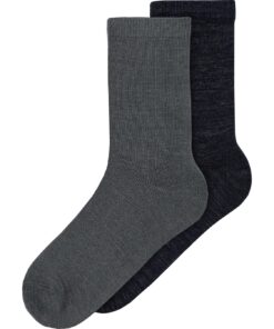 Name It Wak Wool 2 Pk Soks Iron Gate