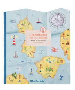 Fargeleggingsbok, utforsk verden - Moulin Roty