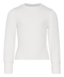 Vero Moda Girl Lina Neck Top Snow White