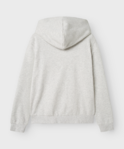 Alternative view of LMTD Nizu Bru Sweat Cardigan Light Grey Melange