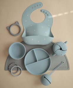 Alternative view of Mushie Pacifer Case (Powder Blue)