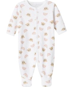 Name It Pyjamas M/Føtter Orchid Pink Teddy