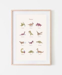 Mushie plakat dino liten