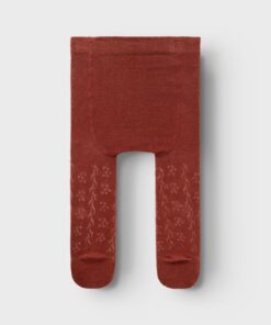 Alternative view of Lil Atelier Filso Roa Pointelle Strømpebukse Fired Brick
