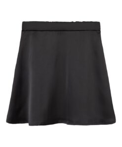 LMTD Satin Short Skirt Black