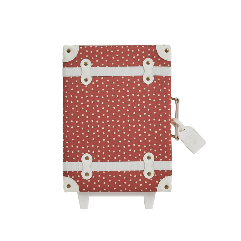 Olliella See-Ya Suitcase Sweetheart Red
