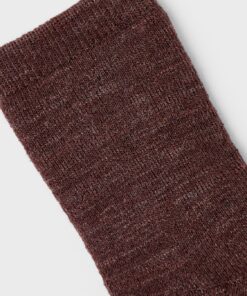 Alternative view of Name It Waksi Ull Sokker Deep Mahogany