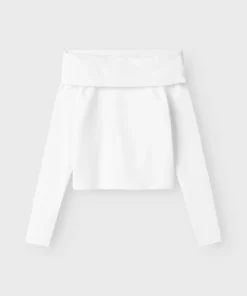 Alternative view of LMTD Nove Offshoulder Topp Bright White