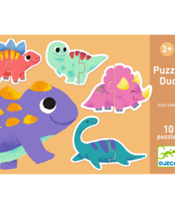 Puslespill, dinosaur, 10 x 2 biter