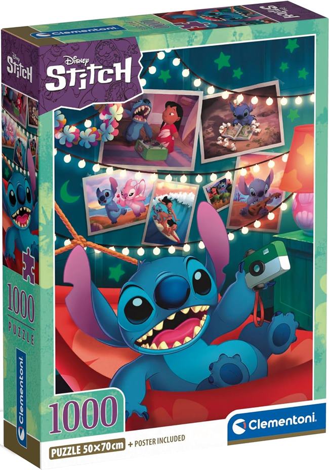Clementoni Disney Stitch Puslespill 1000 Brikker