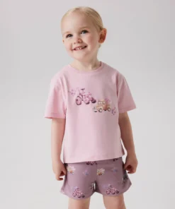 Name It Helga Shorts Sett Cameo Pink