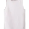 LMTD Dincis Tight Neck Short Top Britght White