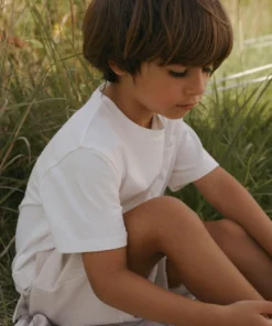 Lil Atelier Dolan Loose T-Shirt Coconut Milk