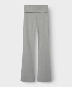 Alternative view of LMTD Dicte Lw Fold Down Bootcut Pant Light Grey Melange