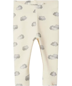 Lil Atelier Layo Kim Slim Leggings Turteldove/Blue Cloud