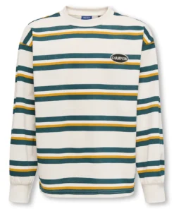 Only And Sons Andrew Stripe Genser Dark Sea