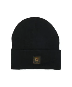 Only And Sons Jisacc Flat Knit Logo Beanie Black