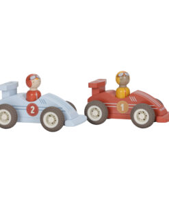 Little Dutch - Racerbiler med drag-slip og trefigurer FSC