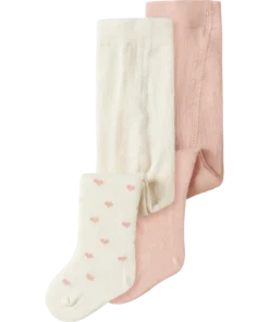 Lil Atelier Filso 2pk Dilo Pantyhose Cameo Rose