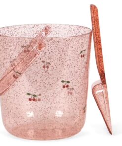 Konges Sløjd Glitter Bøtte M/Spade  Cherry