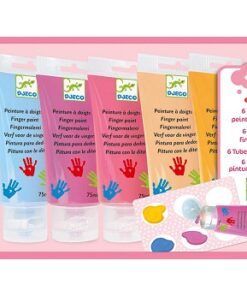 Fingermaling i 6 pastellfarger - Djeco