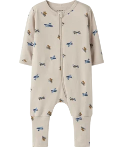 Name It Nighsuit Zip Airplane Peyote