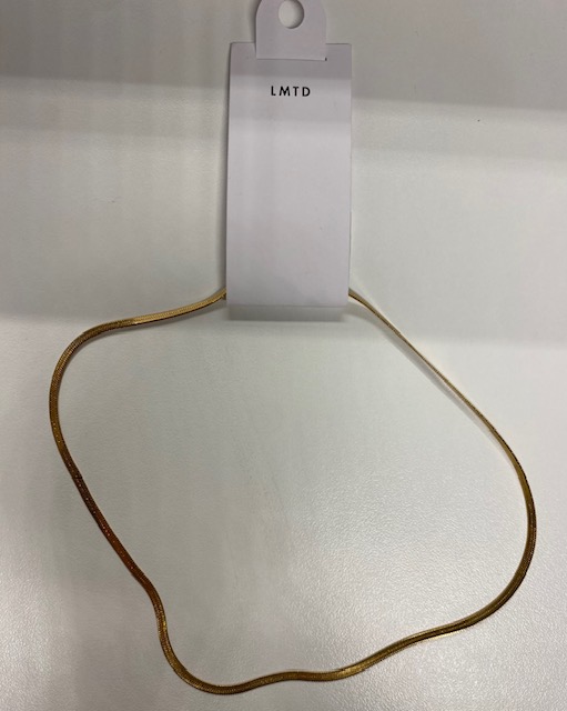 LMTD Flat Mini Necklace Gold - Image 2