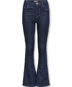 Kids Only Grain Reg Flared Denim Dark Blue Denim