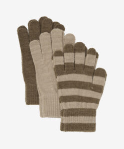 Minymo Hansker strikket 3-pakning Caribou