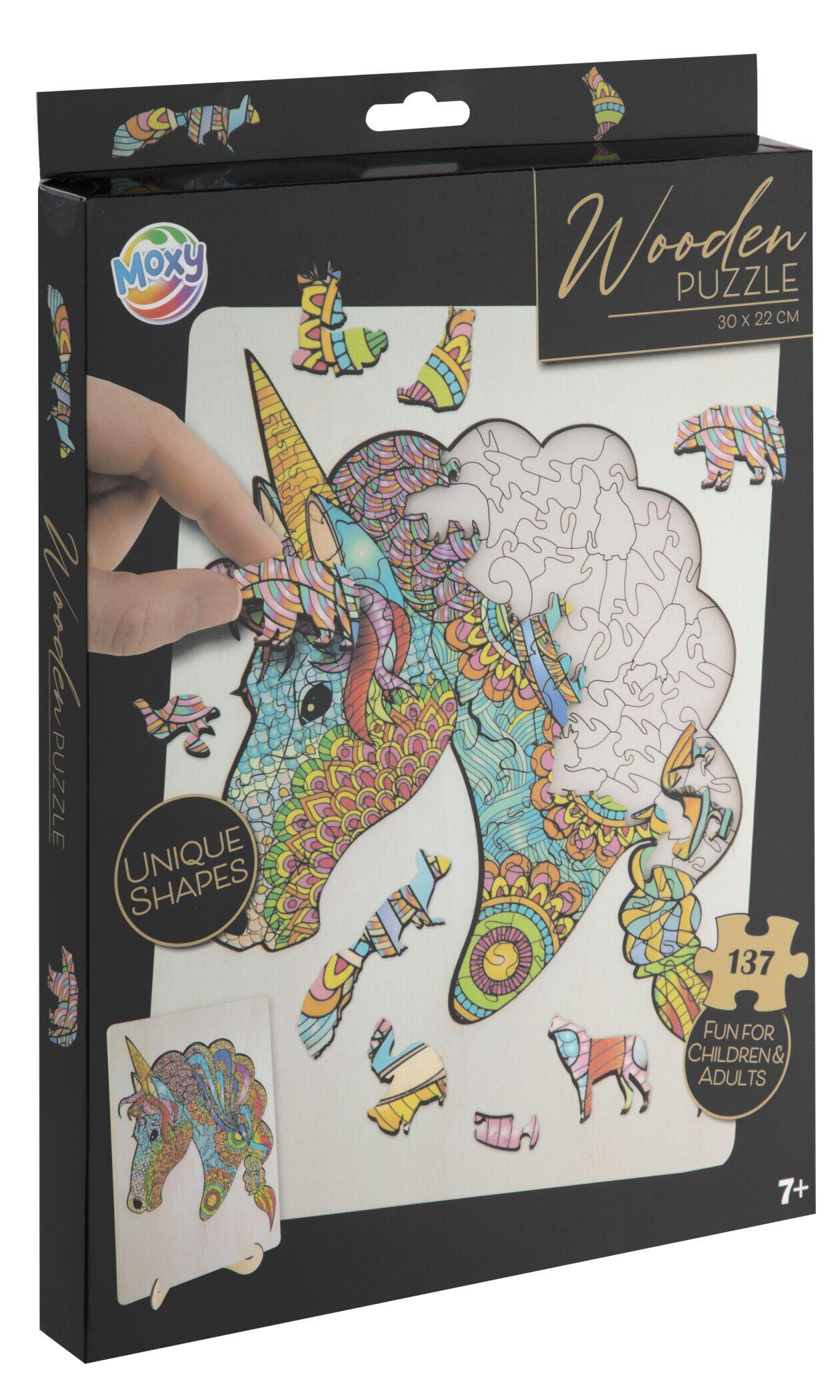 Moxy Puslespill i tre - UNICORN - 137 BITER