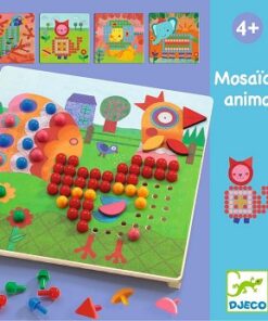 Perle mosaikk med dyr - hobbysett - Djeco