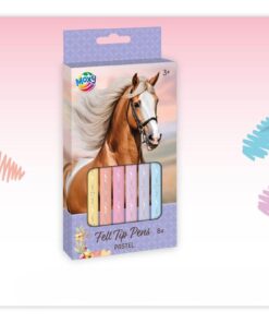 Moxy Hest Tusjer i pastell - 8 STK