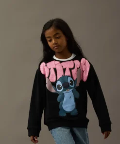 Name It Fodimi Stitch Sweat Genser Black