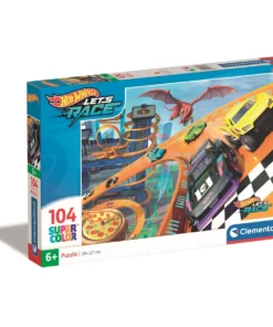 Clementoni Puslespill 104 Brikker Hotwheels