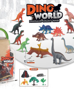 Dinosaur 40 Stk i Bærbar Boks