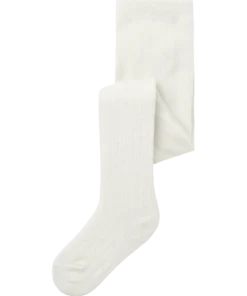 Name It Wakma Woll Blend Rib Pantyhose Snow White