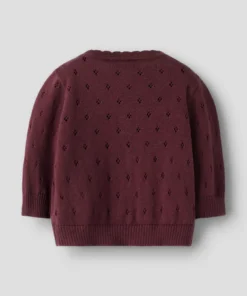 Alternative view of Lil Atelier Fnimi Knit Cardigan Catawba Grape