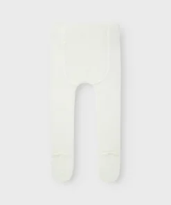 Alternative view of Name It Wakma Woll Blend Rib Pantyhose Snow White