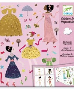 Hobbysett, papirfigurer kjoler - Djeco