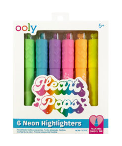 Highlighters 6 stk- Heart Pops Neon