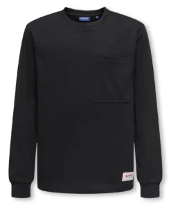 Only And Sons Mackey Reg Logo Tee Jet Black