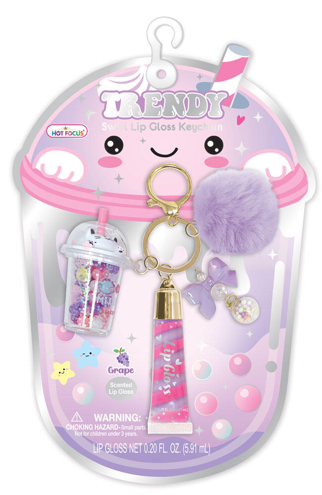 Hot Focus Trendy Lip Gloss M/Nøkkelring