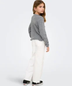 Alternative view of Kids Only Shelda Ruffle Cardigan Medium Grey Melange